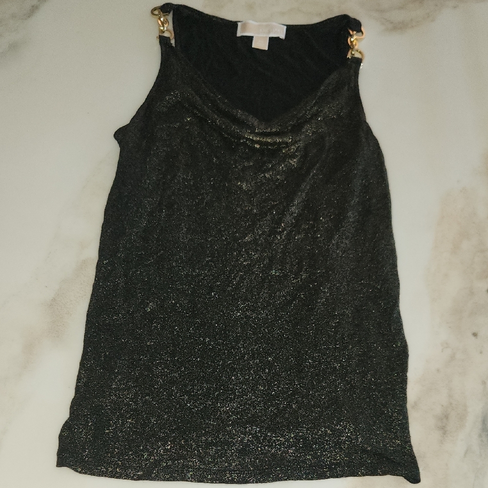 Elegant Black and Gold Women's Top - Picture 1 of 5